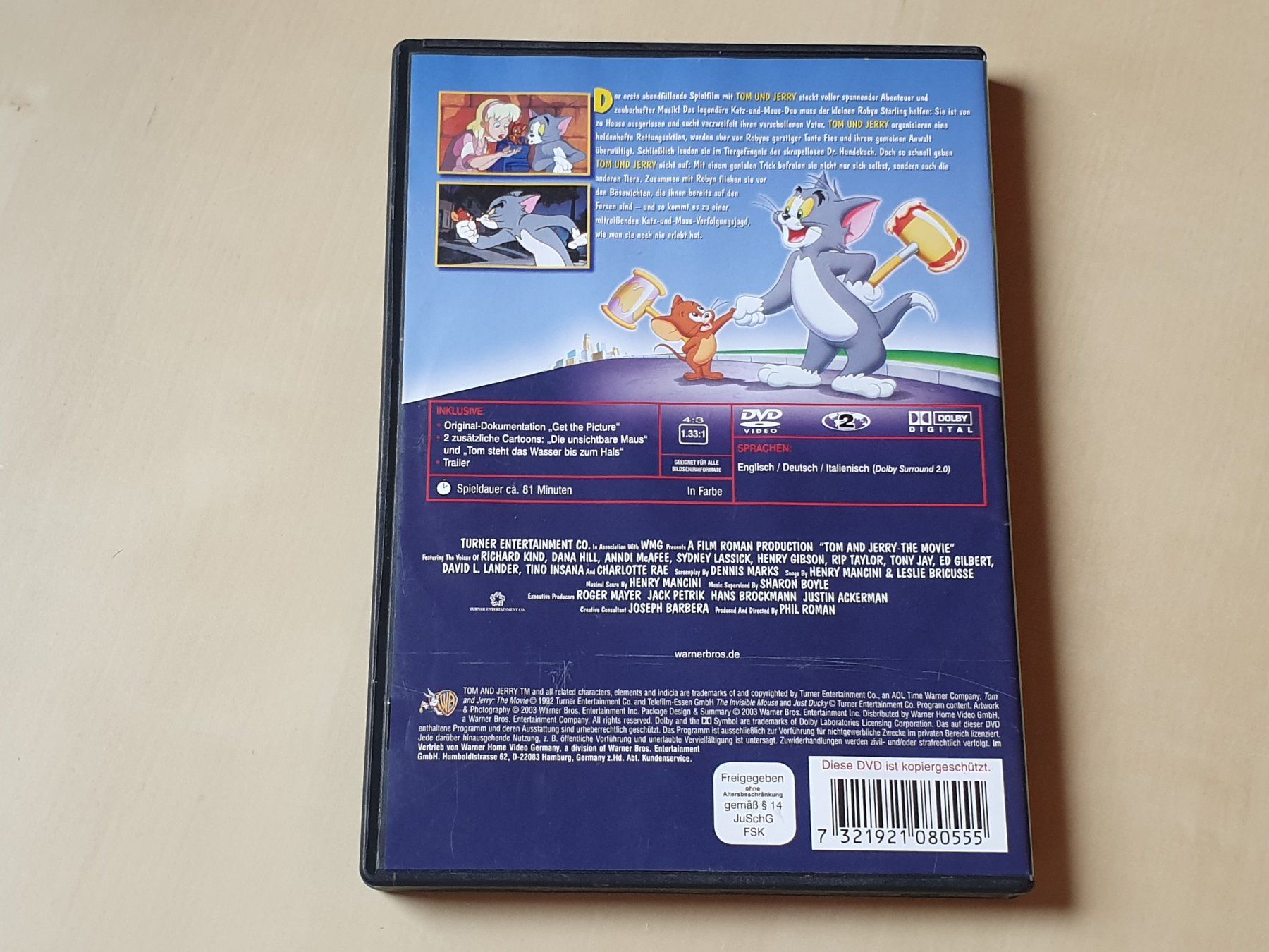 Tutti i DVDs: Tom und Jerry der Film – Usato da Stansstad venduto da collectorsshop 1