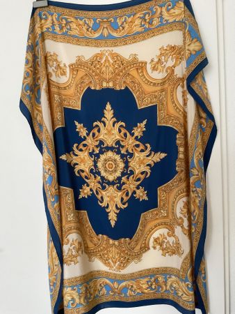 BELLA ROSA Seiden Foulard 82 x 86 cm