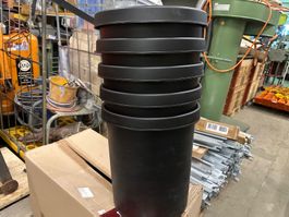 %5Stk. Helit Abfalleimer in schwarz