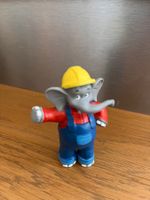 Benjamin Blümchen Tonifigur Bauarbeiter gebraucht
