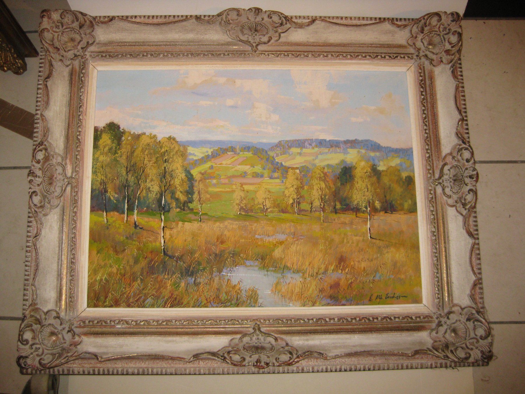 Dipinti: Landschaftsbild von E. Alfred von Escher – Usato da Rüti ZH venduto da Brocki_Rueti