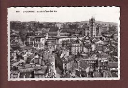 LAUSANNE vu de la Tour Bel-Air - 1958
