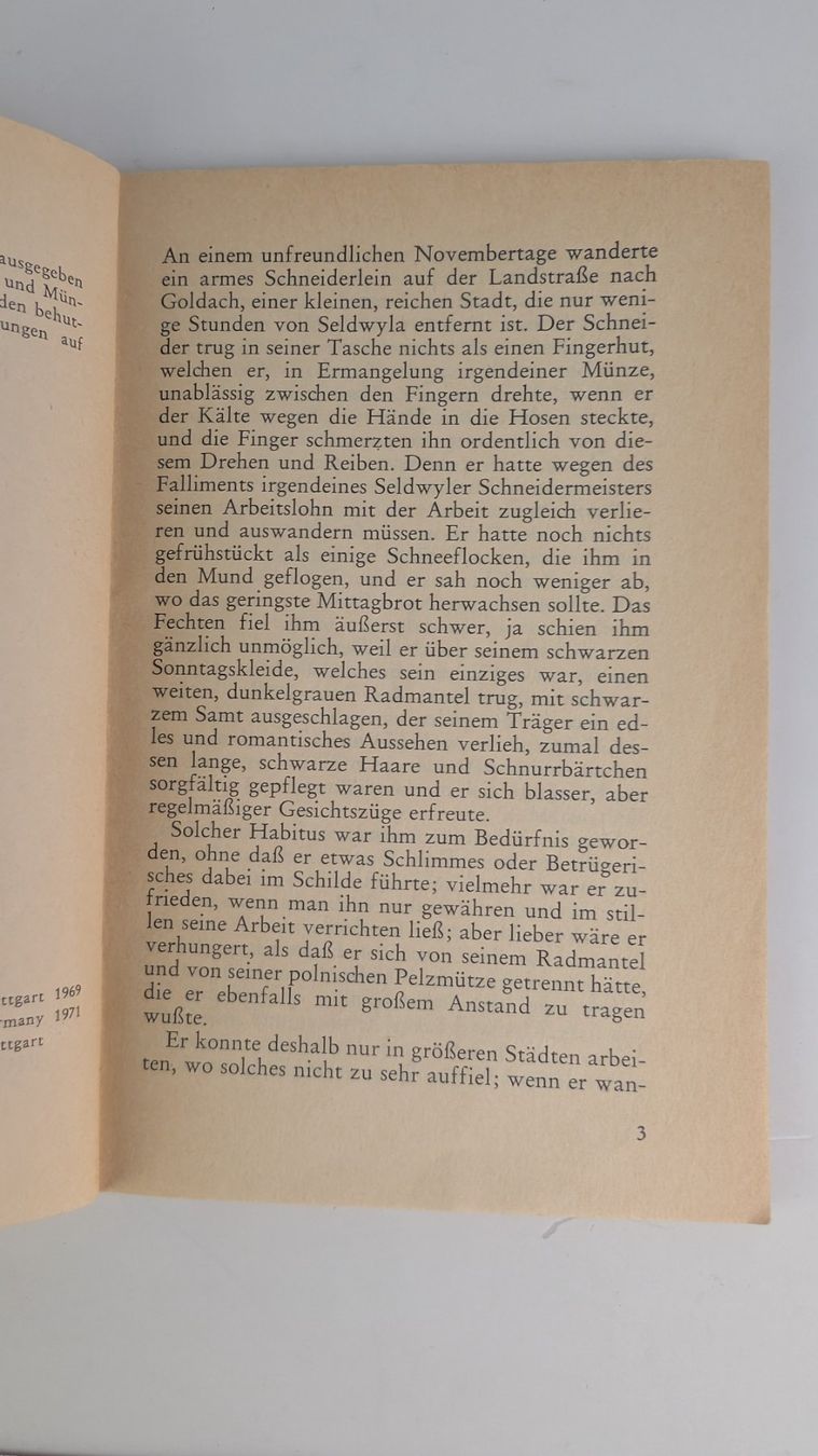 Libri: Gottfried Keller - Kleider machen Leute, Reclam, 1971 – Usato da Zürich venduto da axolottchen 3