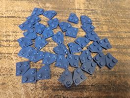 lego 26601 lot de 35 pièces Dark Blue Wedge, Plate 2 x 2