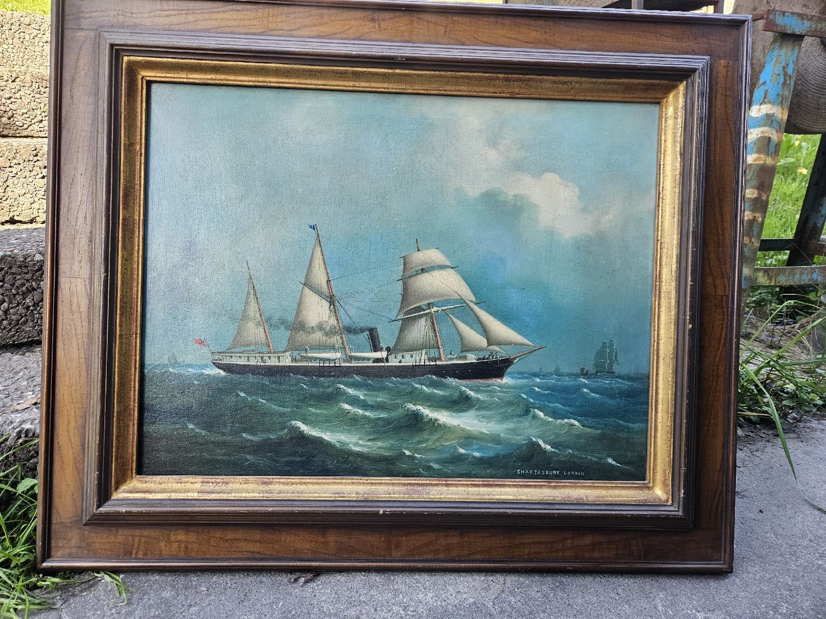 Dipinti: gemälde schiff – Usato da Schwellbrunn venduto da Omega-alpha