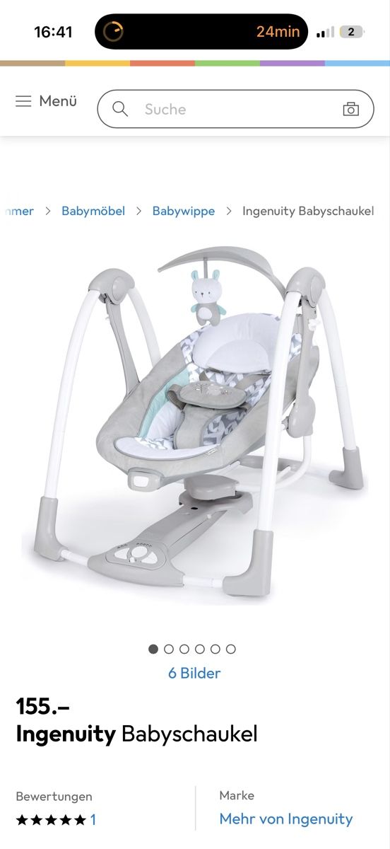 Altre altalene da giardino: Babyschaukel mit Spielbogen – Nuovo (secondo la descrizione) da Winterthur venduto da pla_gg7j 1