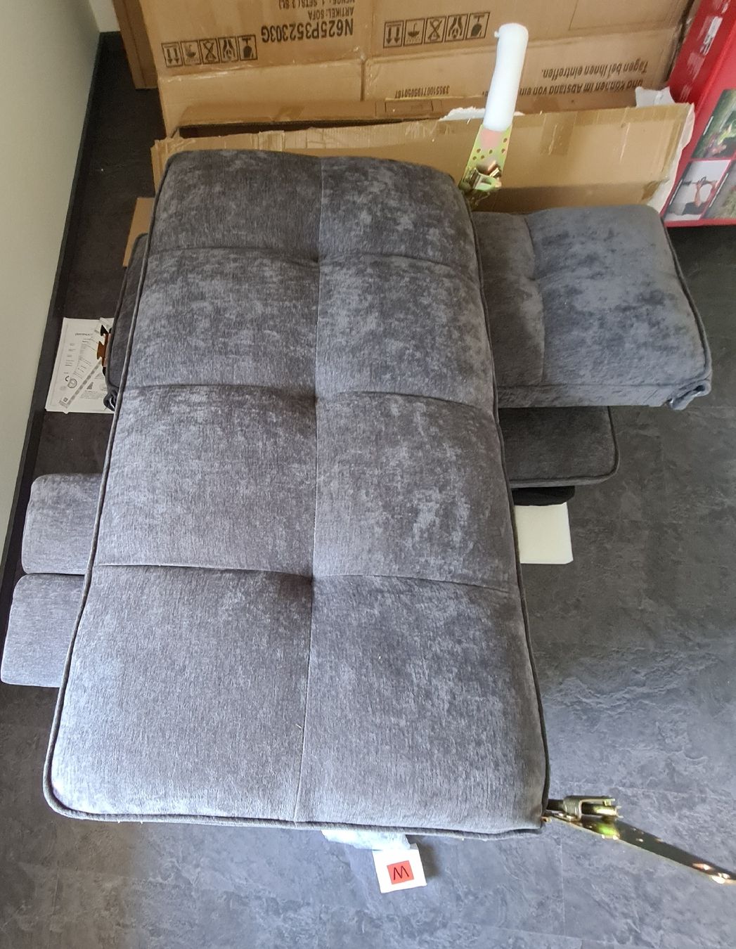 Divani: Schlafsofa grau-> Neupreis; CHF 492.- – Nuovo e nell'imballaggio originale da Rüti ZH venduto da dynastar6 8