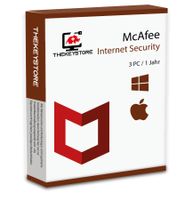 McAfee Internet Security 3 Geräte für 1 Jahr
