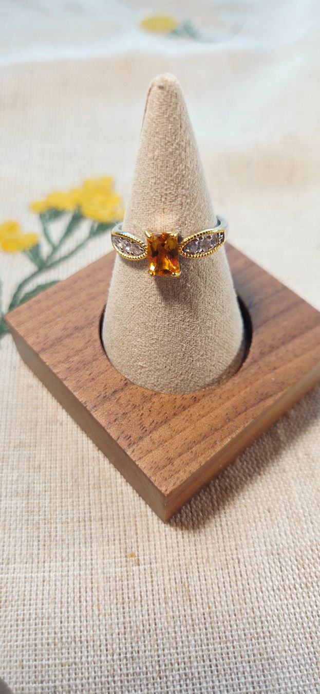 Anelli: NEW - S925 Citrine Ring (Adjustable) – Nuovo (secondo la descrizione) da Zürich venduto da cin_wcf6 5