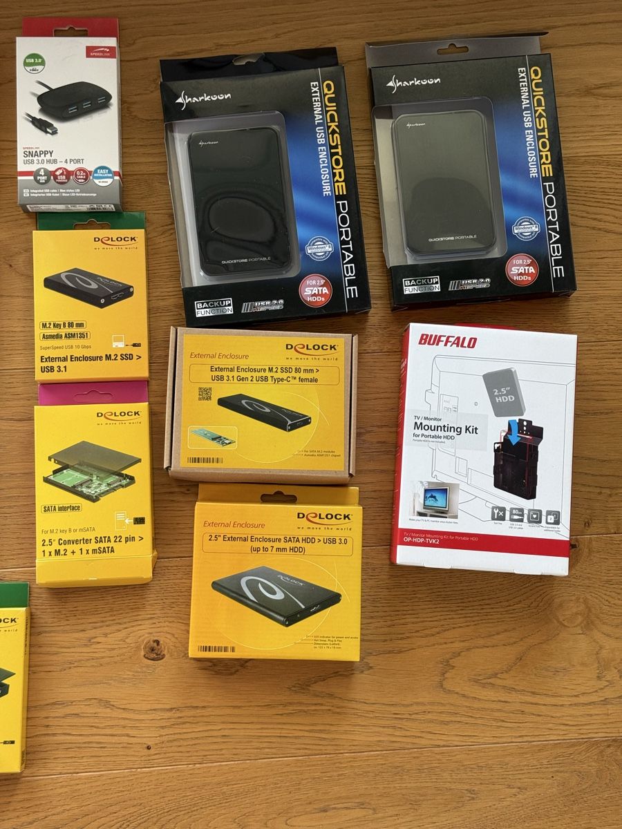 Unità & Adattatore: Delock / Sharkoon / Speedlink – USB Gehäuse, M.2 Adapter, Do – Nuovo (secondo la descrizione) da St. Gallenkappel venduto da hap_bk2c 2