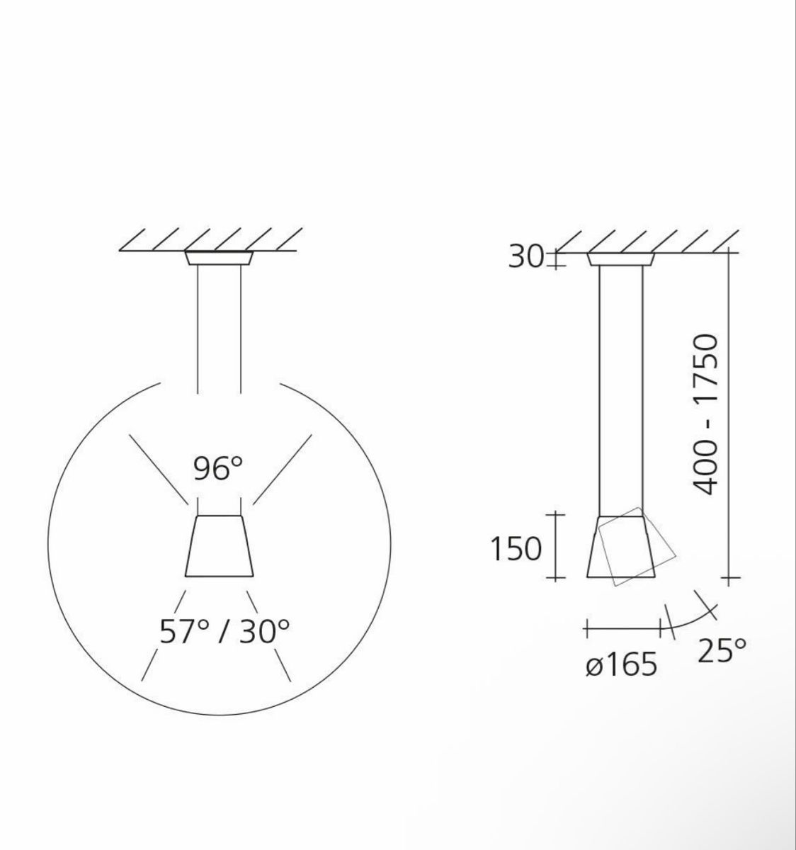 Baltensweiler Lampadari & plafoniere: Baltensweiler FEZ D LED-Hängeleuchte Schweizer Design – Nuovo (secondo la descrizione) da Basel venduto da good_forms 3