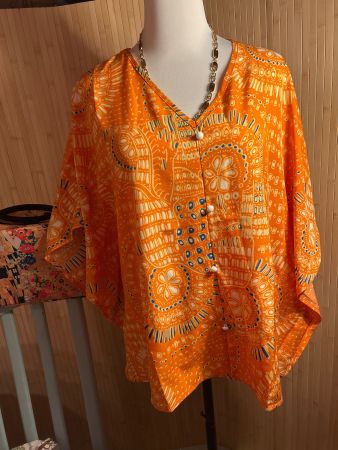 Sommerliche Tunika Orange, Grösse M/L super Zustand!
