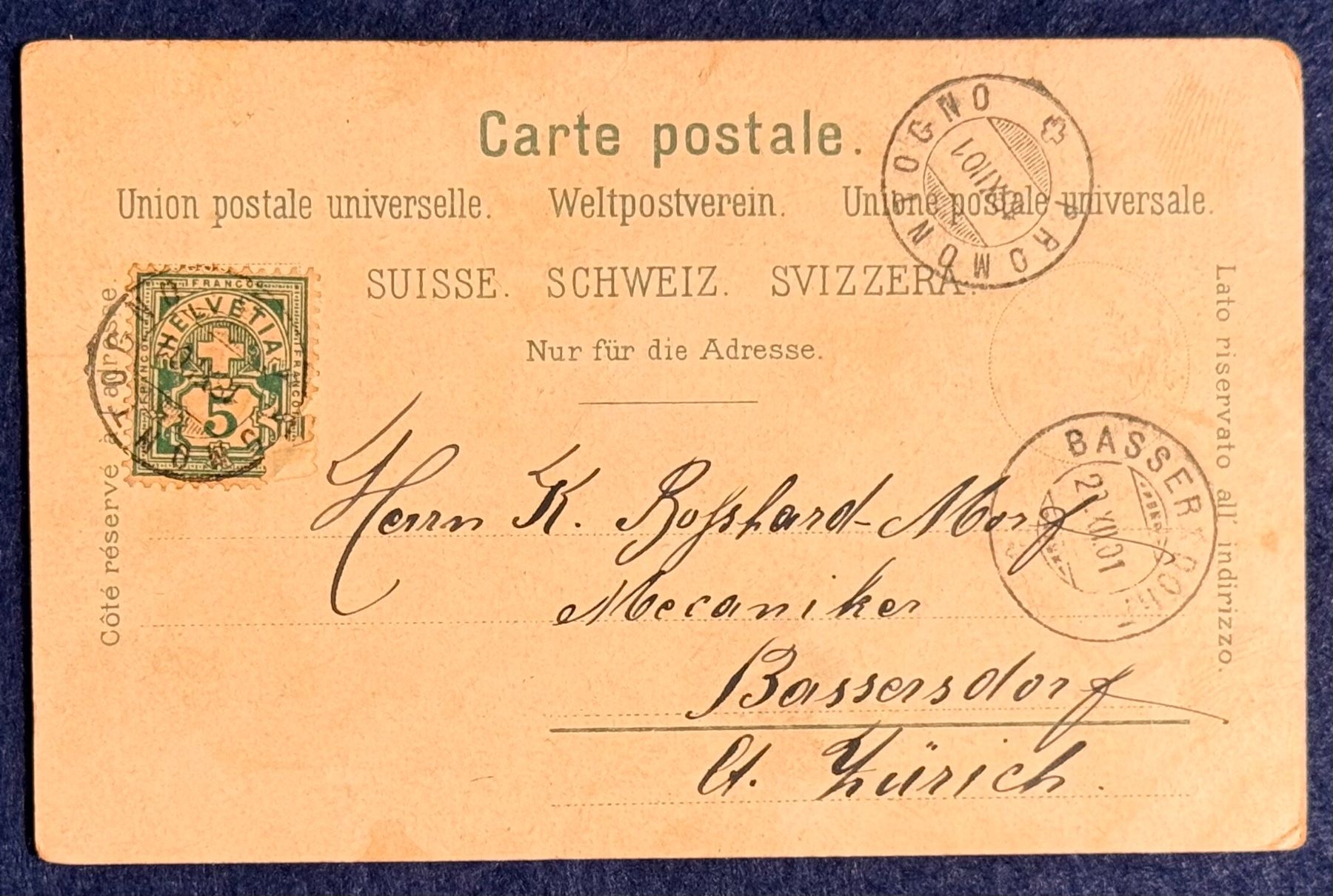 Cartoline postali: Pontresina im Engadin, alte Ansichtskarte – Usato da Andwil SG venduto da Ariisa1234 1