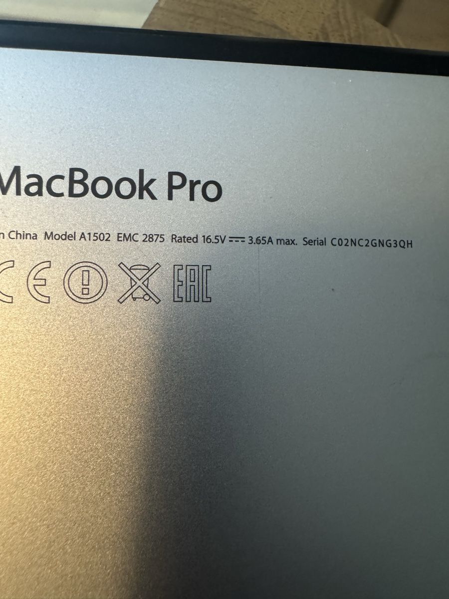 Apple PCs: Apple MacBook Pro Retina  A1502 – Défectueux à Biel/Bienne par Baol1 3