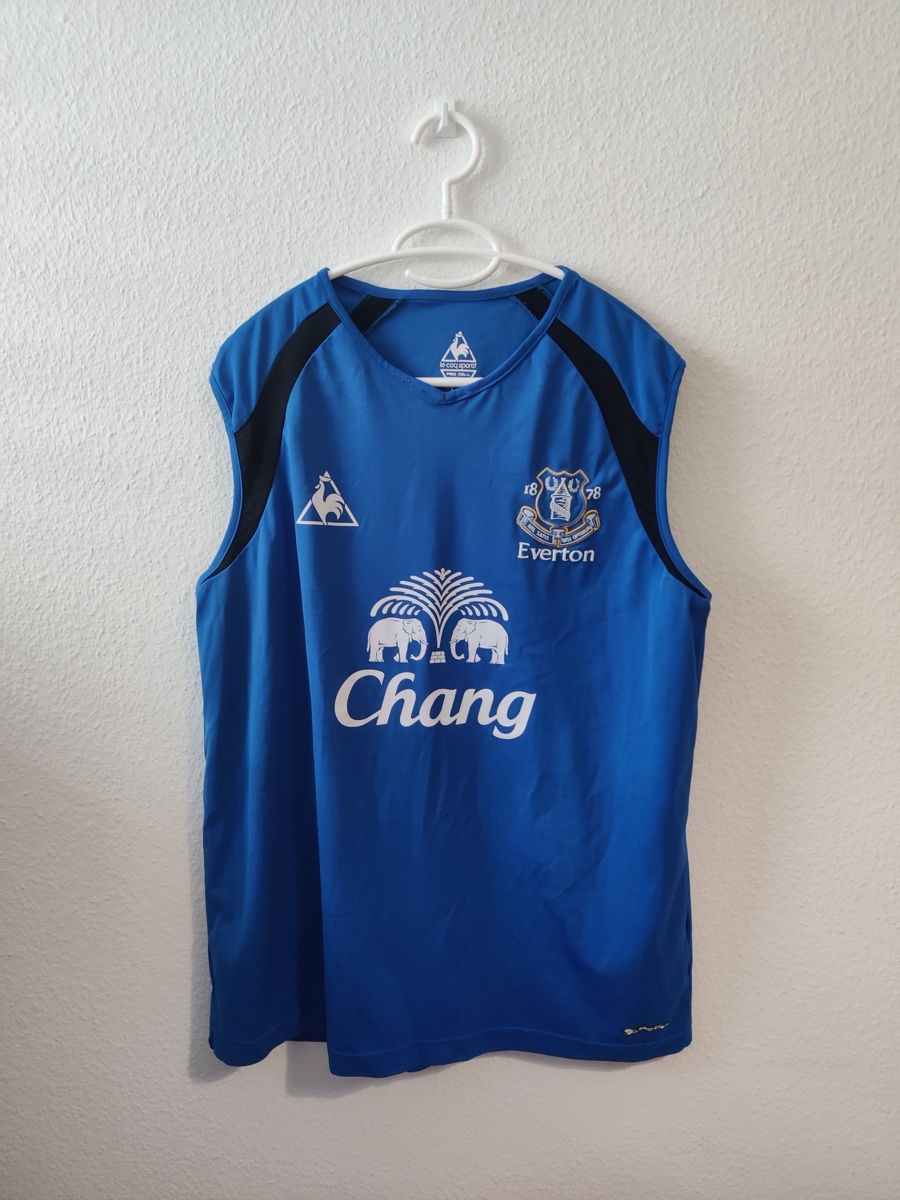Le Coq Sportif Leibchen & Hosen: Everton 2010/11 Trainingstrikot (L) – Gebraucht aus Basel von Ringolero