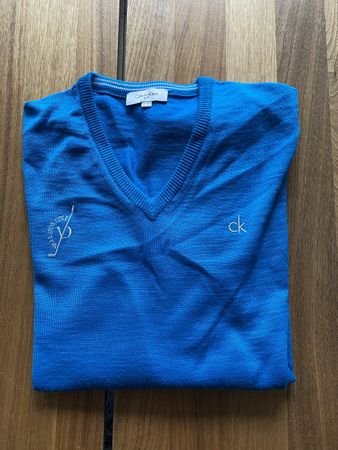 Calvin Klein Golfpullover Herren Gr. XL/TG blau