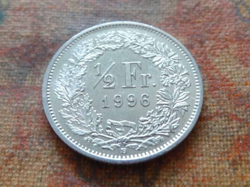 Tutti le monete: 1/2 Fr. 1996 – Usato da Romanel-sur-Lausanne venduto da Swift13