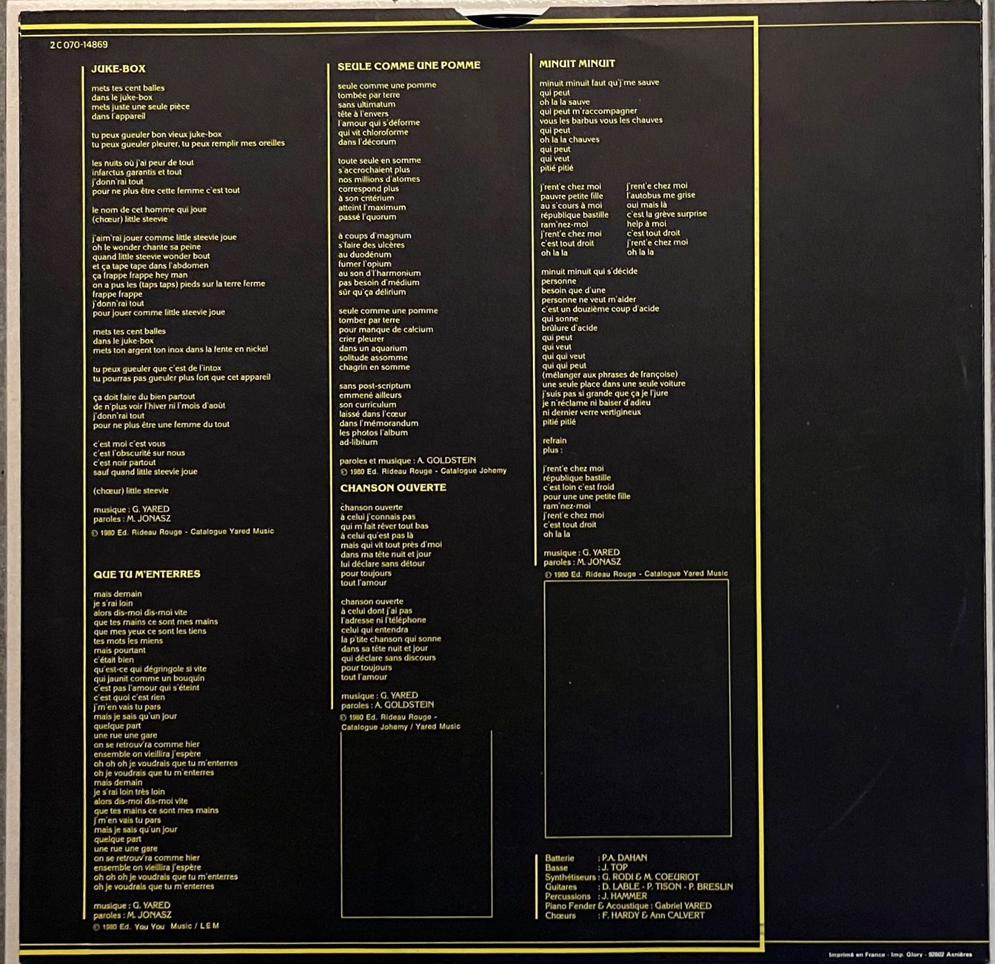 Schallplatten: FRANCOISE HARDY - GIN TONIC - 33 Tours – Gebraucht aus Bussigny von vinyl-pas-cher 5