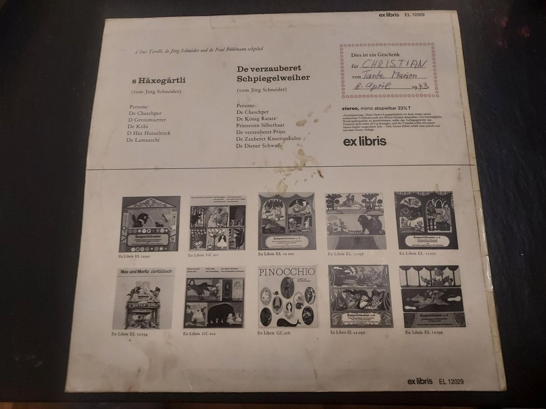 Dischi in vinile: Kaspelitheater Nr. 1 – Usato da Dübendorf venduto da Seth2167 1