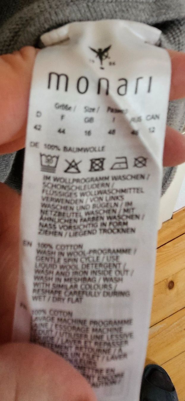 Maglioni & Felpe: Monari, Pullover, grau/weiss  Grösse 42, neuwertig – Usato da Horw venduto da Ginabasteln 3