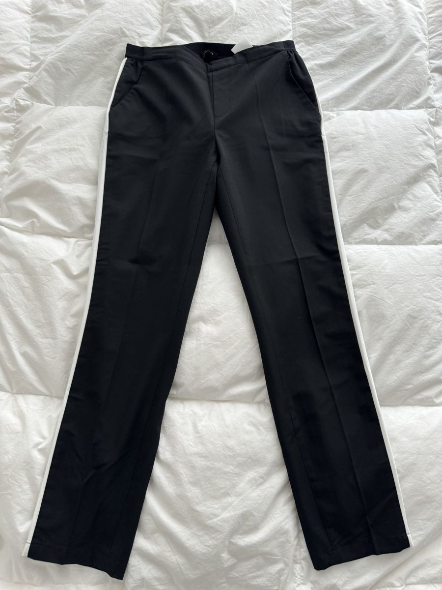 Pantaloni: Elegant Black Pants with Side White Stripe, Size 36 – Nuovo (secondo la descrizione) da Zürich venduto da Tanja_G88 1