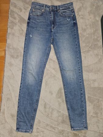 Stradivarius D09 SUPER HIGH-WAIST SKINNY JEANS GR 38