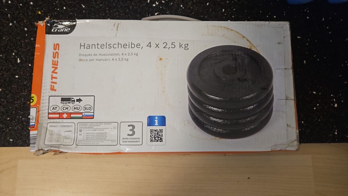 Hanteln & Gewichte: Hantelscheiben 4x 2.5 kg  – Gebraucht aus Belp von Zeyzey09