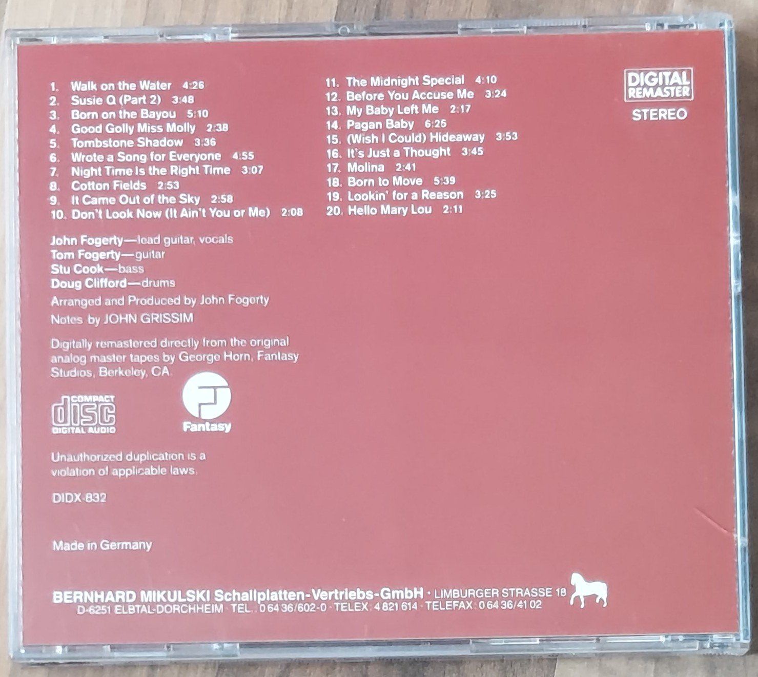 CD: CD - CCR - CHRONICLE VOL. 2 – Usato da Steckborn venduto da Quo7 1