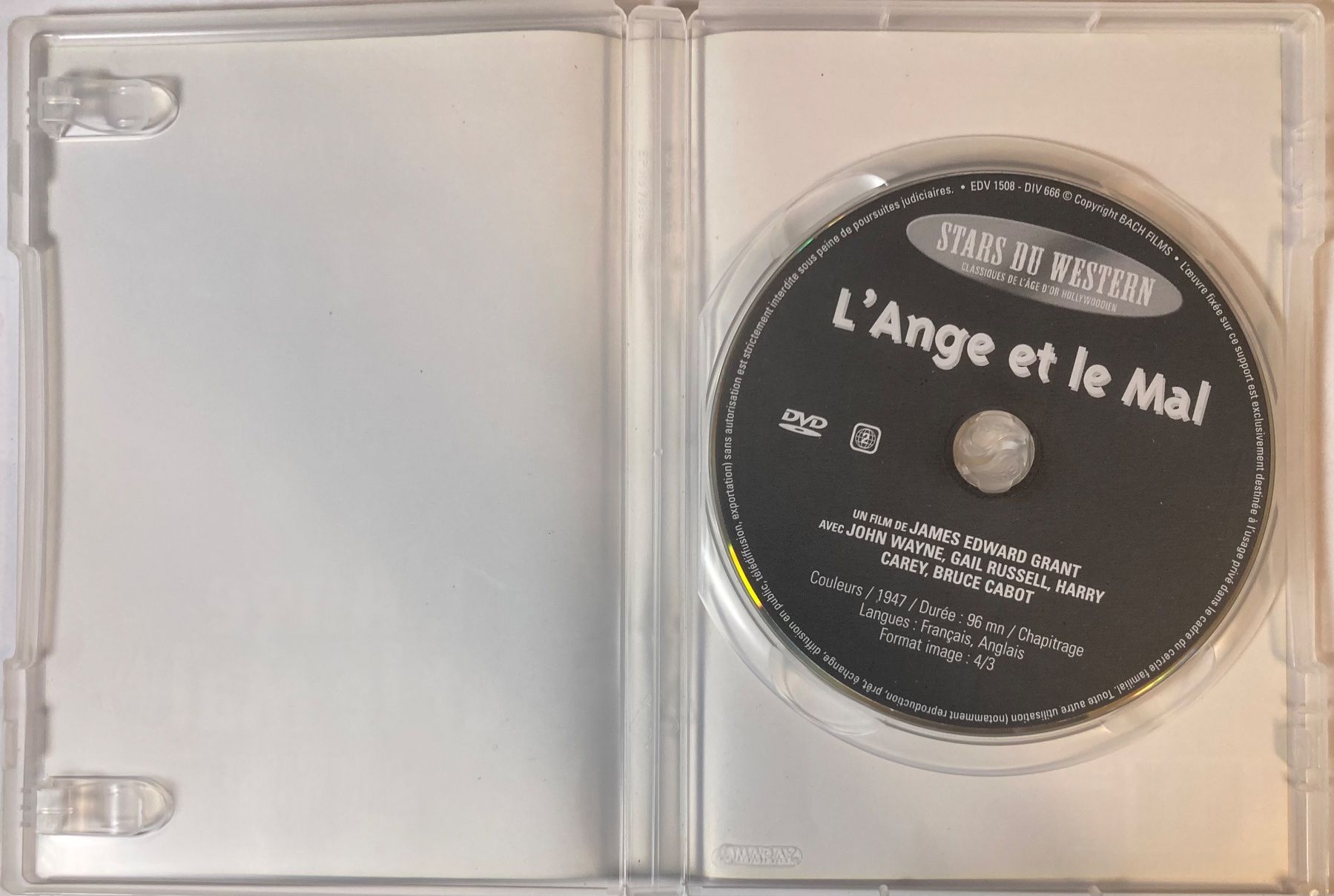 Tutti i DVDs: JOHN WAYNE - L'ANGE ET LA MORT – Usato da Poliez-Pittet venduto da Newtown-Records 2