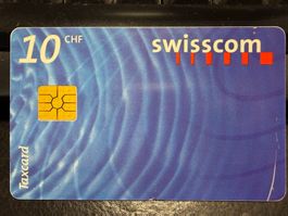 Swisscom Taxcard 10 CHF gebraucht Sammlerobjekt 1999