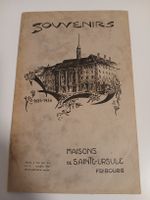 Souvenirs Fribourg, Maisons Sainte-Ursule 1934, Rare!