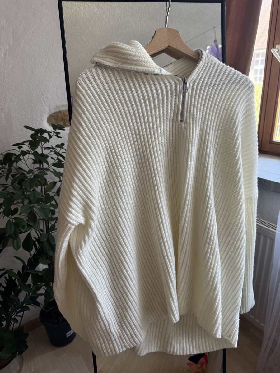 Maglioni & Felpe: HeyYa Sisters Milky White Zip Sweater | Oversize Strickpullo – Nuovo (secondo la descrizione) da Pratteln venduto da plk_px2d