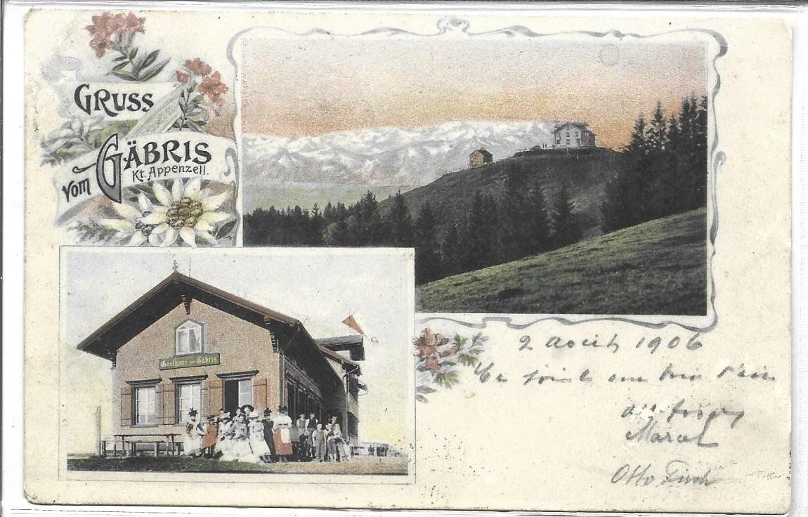 Ansichtskarten: AK Gais  Gäbris – Gebraucht aus Appenzell von mai25