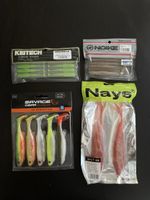 4× Marken Gummifische – Keitech / Noike / Nays / Savage Gear