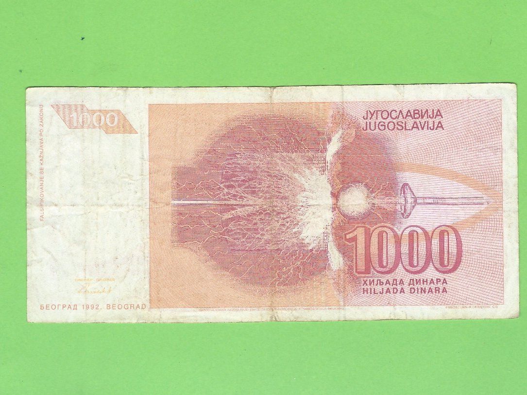 Banconote: 1000 Dinar Jugoslawien Banknote – Usato da Zürich venduto da t24_de 1
