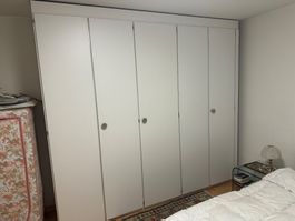 Kleiderschrank weiss, 5-türig