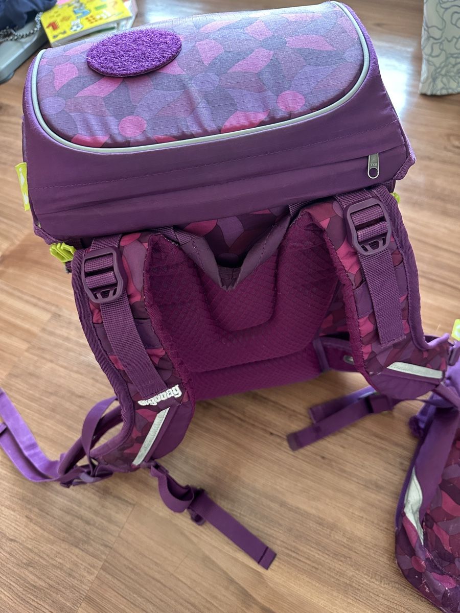 Kindertaschen: Ergobag School Backpack Purple Pattern Used – Gebraucht aus Schindellegi von kim_n6kq 1