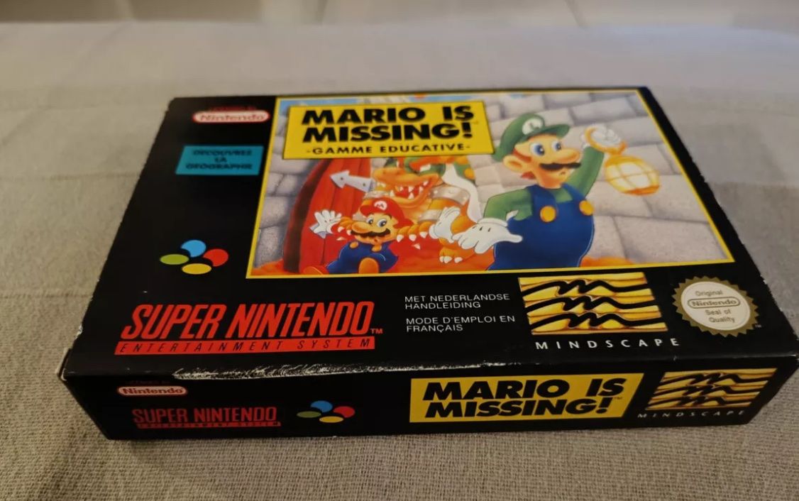 Nintendo Giochi: Super Nintendo Mario Is Missing FAH Mint – Usato da Lausanne venduto da sauvezretrogames 1