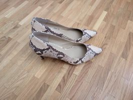 Pumps Schlangen Look Gr. 40 von Ralph Lauren 