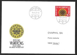 Sonderbrief Fête des Vignerons Vevey 30.7.-14.8.1977