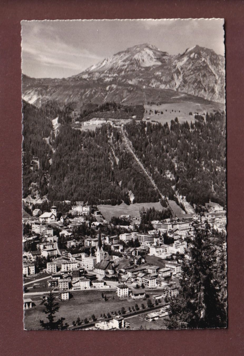 Cartoline postali: DAVOS-PLATZ - 1950 – Usato da Pully venduto da nicecards