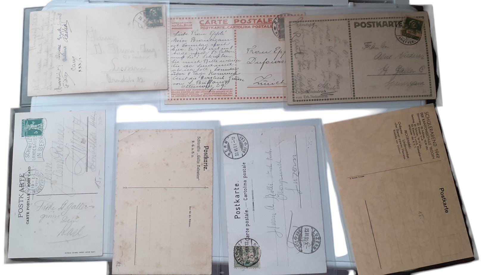 Cartoline postali: Lot Ansichtskarten Studentica – Usato da Mörschwil venduto da antiksalon 7