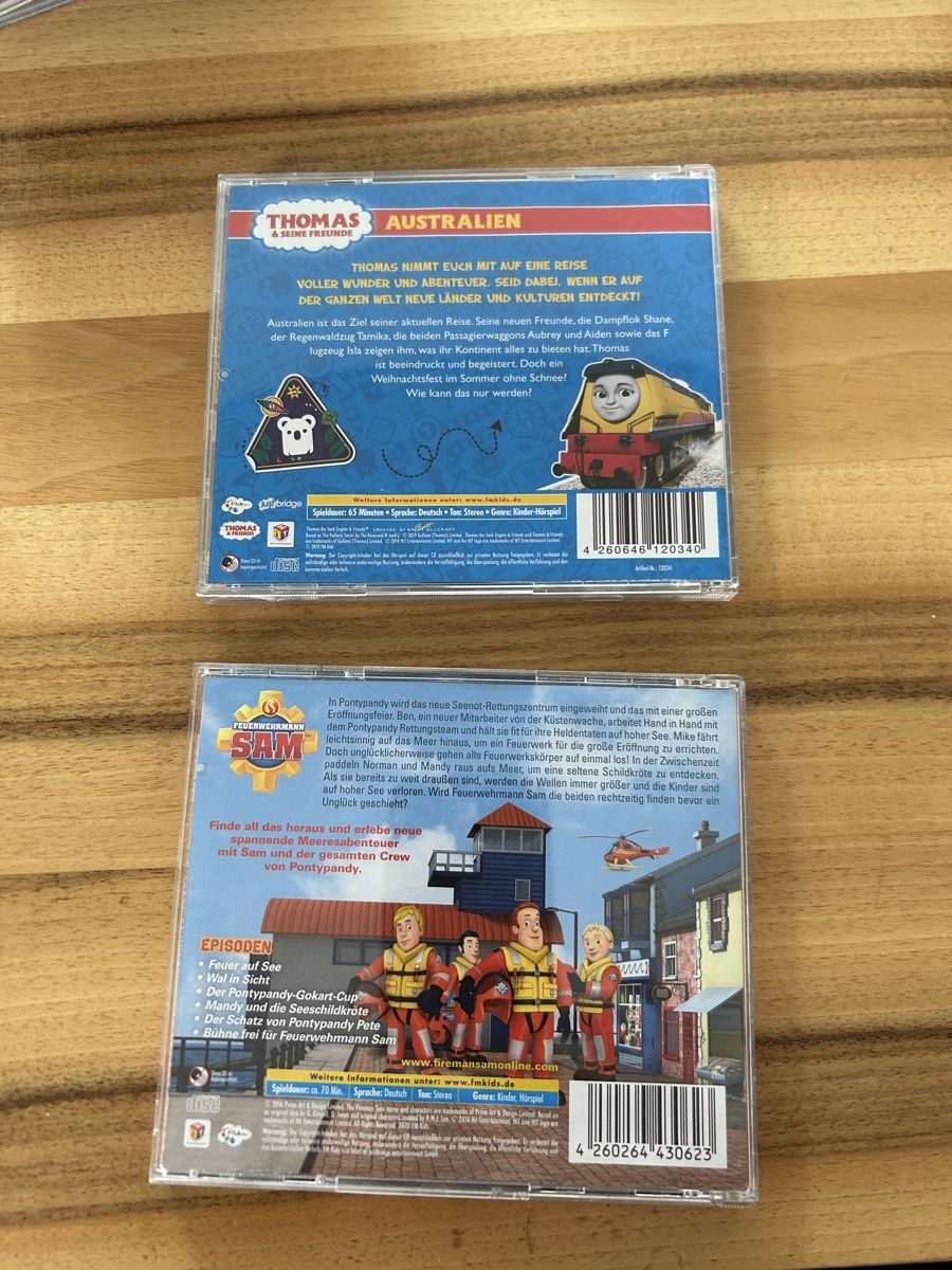 CD: Cd Feuerwehrmann Sam und Thomas und seine Freunde. – Usato da Ehrendingen venduto da Antsche 1