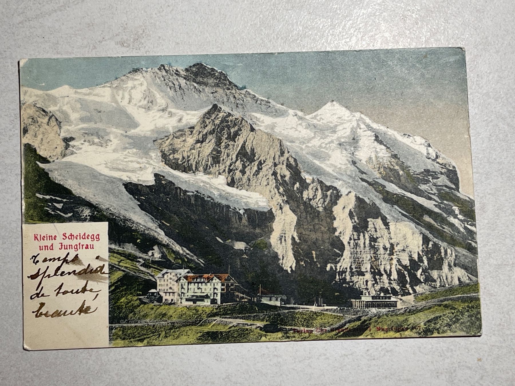 Cartoline postali: Alte Ansichtskarte Kleine Scheidegg & Jungfrau, – Usato da Strengelbach venduto da Aschatan5
