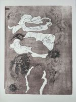 Hans Erni  grosse Lithographie im Druck signiert  Gr.76x56cm