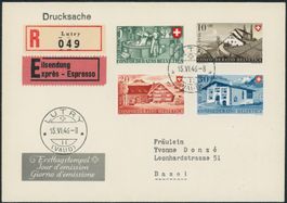 1946 - Pro Patria - Ersttagsbrief FDC ET
