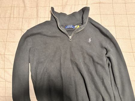 Black Ralph Lauren Quarter Zip Pullover - Size Medium