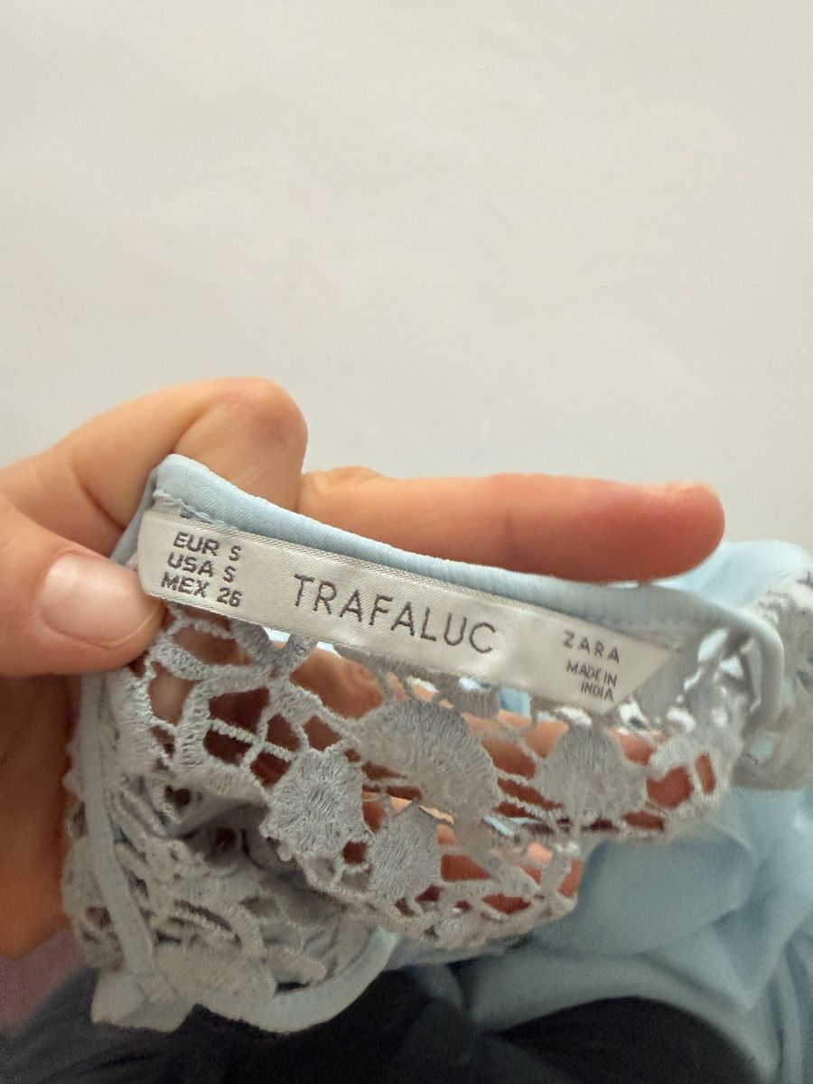 Zara Vestiti: Zara Kleid, hellblau mit Spitze, Gr. S, Sommerlich! – Usato da Regensdorf venduto da elm_257x