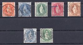 Lot Stehende Helvetia 5x 13 Zähne + ...