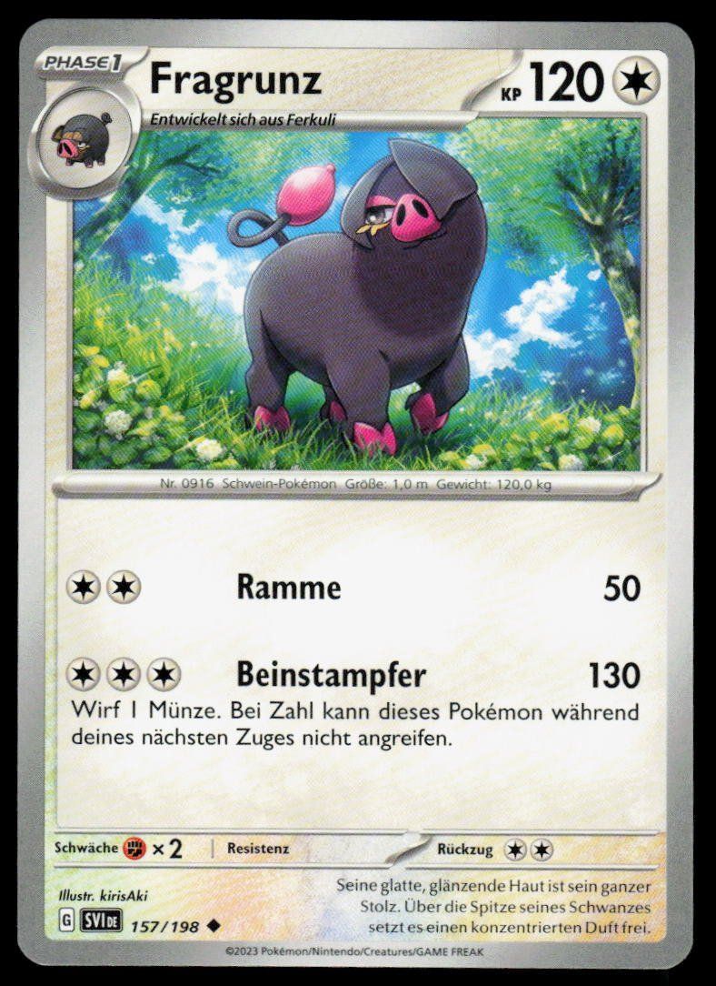 Pokémon Sammelbilder & Trading cards: Pokemon Fragrunz 157/198 – Gebraucht aus Herisau von Pokemon2025